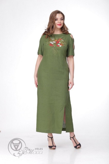 Платье 467 зеленый MALI