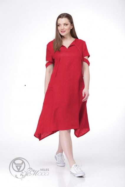 Платье 470 красный MALI