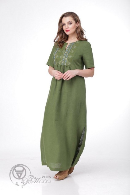 Платье 472 зеленый MALI