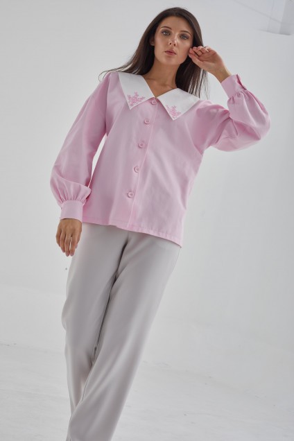 Блузка 621-095 розовый MALI