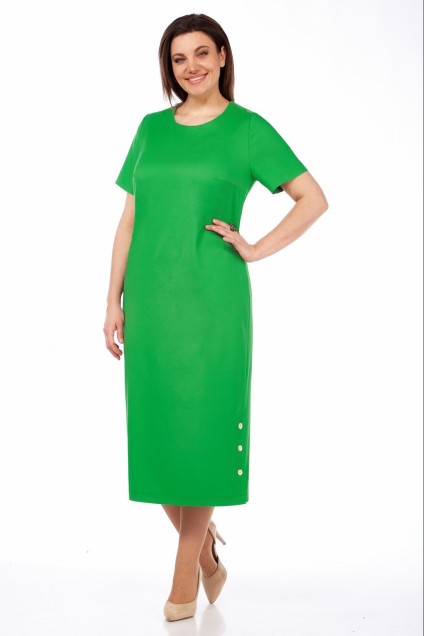 Костюм с платьем 1.1573 зелень + клетка Matini