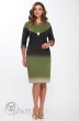 Платье 3.1163 зеленый+серые рукава Matini