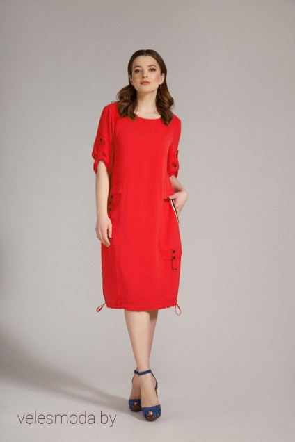 Платье 1515 красный Магия Моды