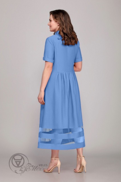 Платье 1622 голубой Магия Моды