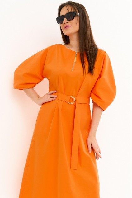 Платье 2241 оранжевый Магия Моды