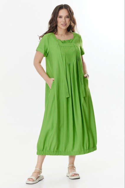 Платье 2410 зеленый Магия Моды