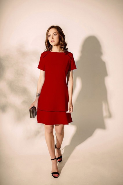 Платье 4-024 красный MAX