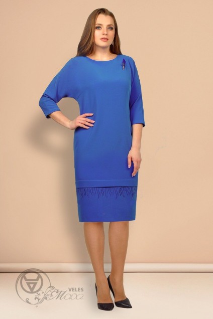 Платье 619 темно-голубой MichelStyle