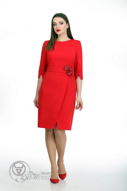 Платье 749 красный MichelStyle