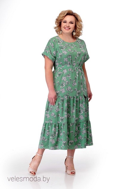 Платье 860 зеленый MichelStyle