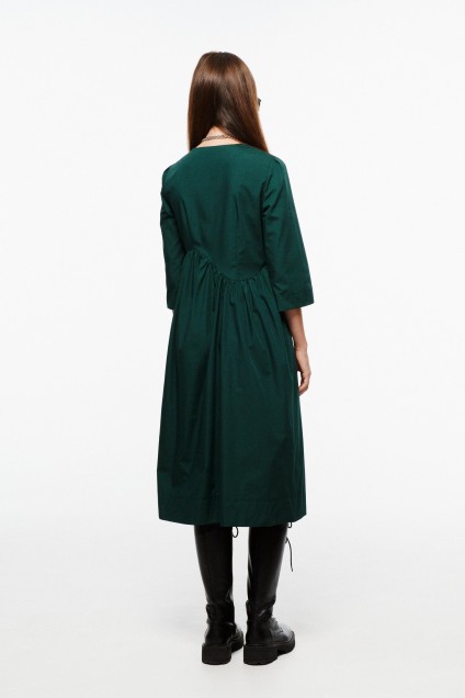 Платье 1059-2 темно-зеленый  milmil