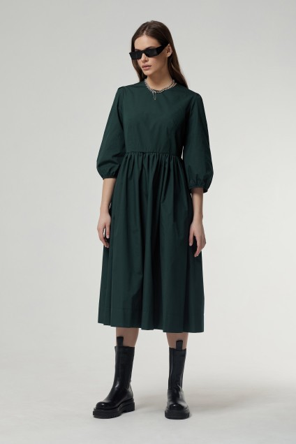 Платье 1059 темно-зеленый milmil