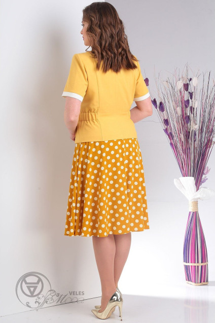 Комплект с платьем 120 желтый Milana