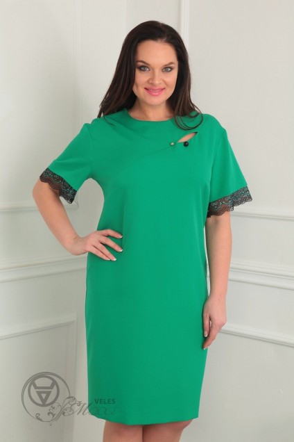 Платье 813-1 зеленый Milana