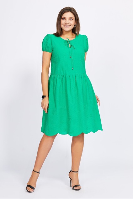 Платье 1018 зеленый Milora