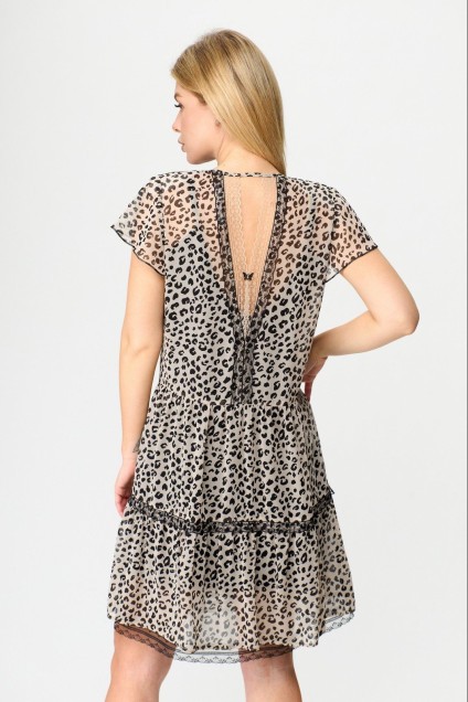 Платье 1101 леопард Milora