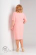 Платье 713 розовый+полоска Milora