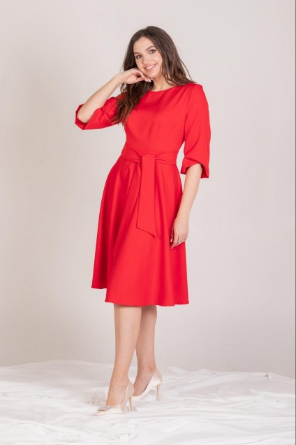 Платье 410 красный MisLana