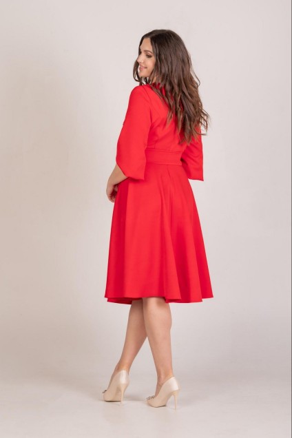 Платье 410 красный MisLana