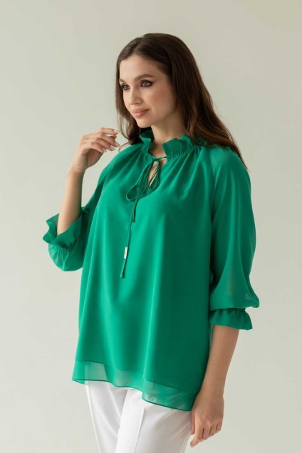 Блузка 791 зелень MisLana