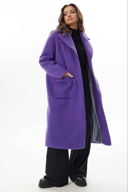 Пальто 854-1 фиолетовый MisLana