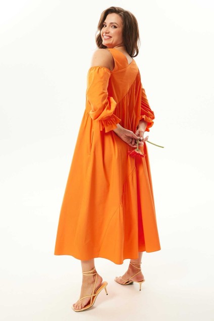 Платье 937 оранжевый MisLana