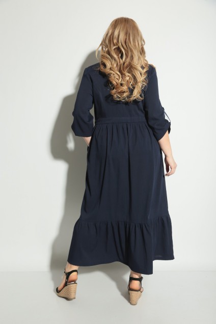 Платье 2051-1 темно-синий Michel Chic