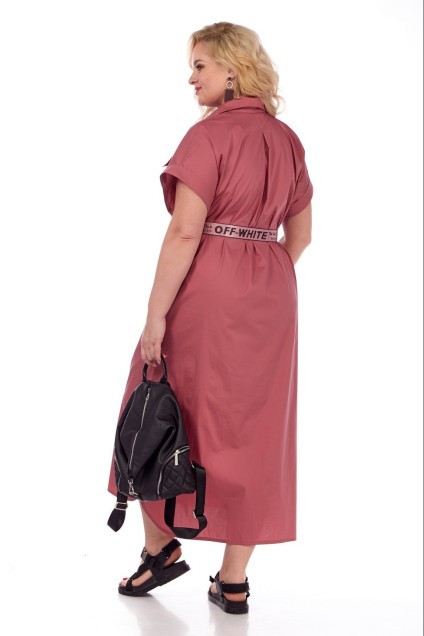 Платье 993-1 розовый Michel Chic