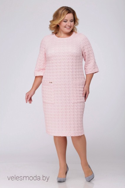 Платье 2033 розовый Michel Chic