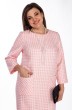 Платье 2114 розовый + белый Michel Chic