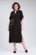 Платье 2134-1 черный + бежевый Michel Chic