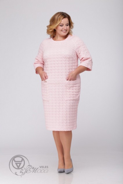 Платье 909 розовый Michel Chic