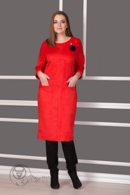 Платье 916 красный Michel Chic