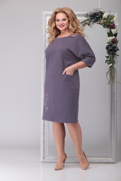 Платье 954 светло-фиолетовый Michel Chic
