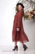 Платье 957 коричнево-красный Michel Chic