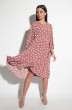 Платье 994 розовый + горох Michel Chic