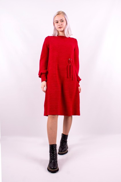 Платье 1028 красный Mita Fashion