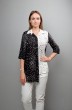 Блузка 1037 черно-белый Mita Fashion