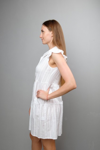 Платье 1047а белый Mita Fashion