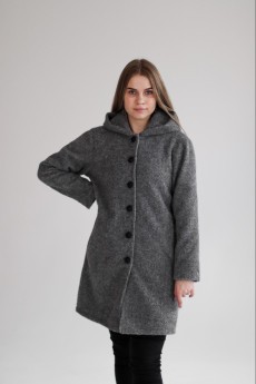 Пальто 1159 темно-серый Mita Fashion