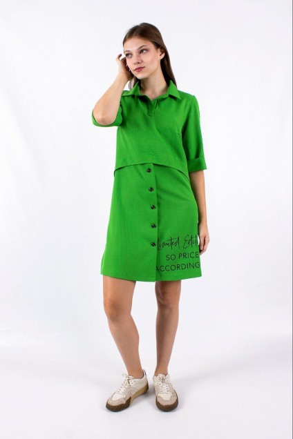 Платье 1183 зеленый Mita Fashion