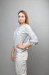 Блузка 375 серый + горох Mita Fashion