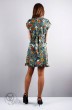 Платье 818 зелень+цветы Mita Fashion