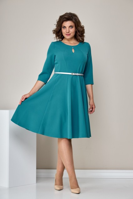 Платье 1601 зеленый Moda-Versal
