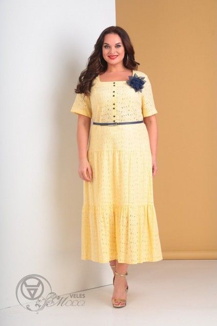 Платье 1903 светло-желтый Moda-Versal