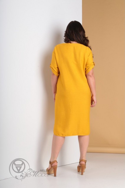 Платье 2034 желтый Moda-Versal
