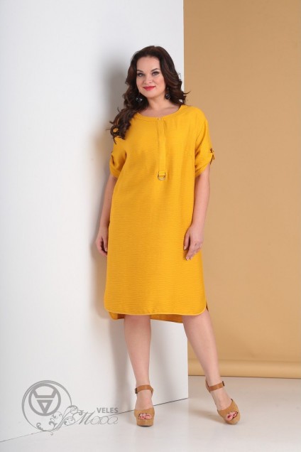 Платье 2034 желтый Moda-Versal