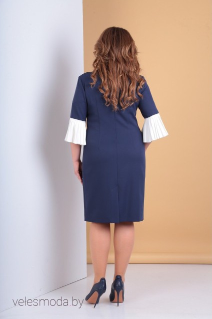 Платье 2091 темно-синий Moda-Versal