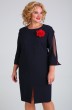 Платье 2340 темно-синий + красный Moda-Versal
