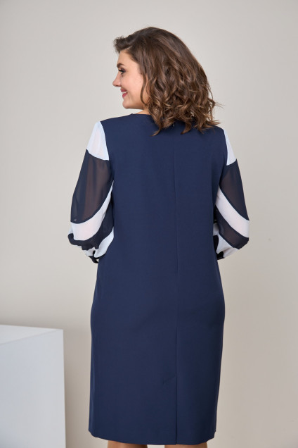 Платье 2403 темно-синий Moda-Versal